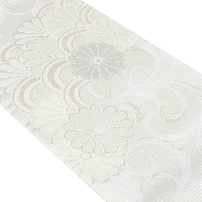 結婚式の黒留袖色留袖や訪問着に合わせたい仕立て上がり袋帯。入学式やお宮参り七五三参り等お子様の行事の礼装にも最適。フォーマルな着物を上品に装う袋帯。