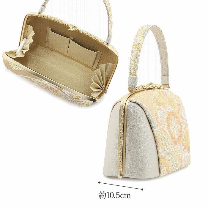 草履バッグセット留袖用訪問着用草履バッグ世美庵Lサイズゴールドシルバー金銀七宝華紋帯地3枚芯日本製痛くない黒留袖色留袖礼装用フォーマル結婚式ぞうり草履草履バック草履バックセット着物