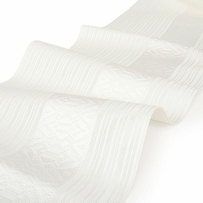 ご購入者様決定済 新品 夏物 博多帯羅織八寸名古屋帯 小花更紗白々 仕立込 ご購入者様決定済 新品 夏物 博多帯羅織八寸名古屋帯 小花更紗白々