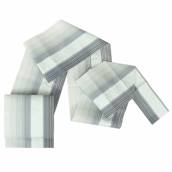 【週末限定セール】◇505mn75◇逸品 博多織 長尺 夏帯 名古屋帯◇未使用品 夏帯 名古屋帯 博多帯 博多織 夏名古屋帯 夏帯 帯 八寸 松葉仕立て 薄