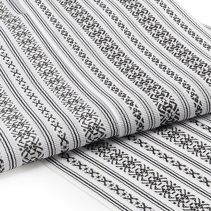 夏帯半幅帯単衣帯紗白黒紺黄色生成り献上ポリエステル日本製小紋夏着物カジュアル着物浴衣ゆかた長尺4m大人おとな女性レディース帯