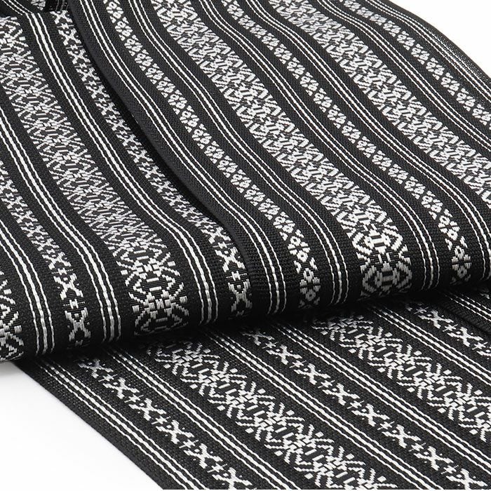 夏帯半幅帯単衣帯紗白黒紺黄色生成り献上ポリエステル日本製小紋夏着物カジュアル着物浴衣ゆかた長尺4m大人おとな女性レディース帯