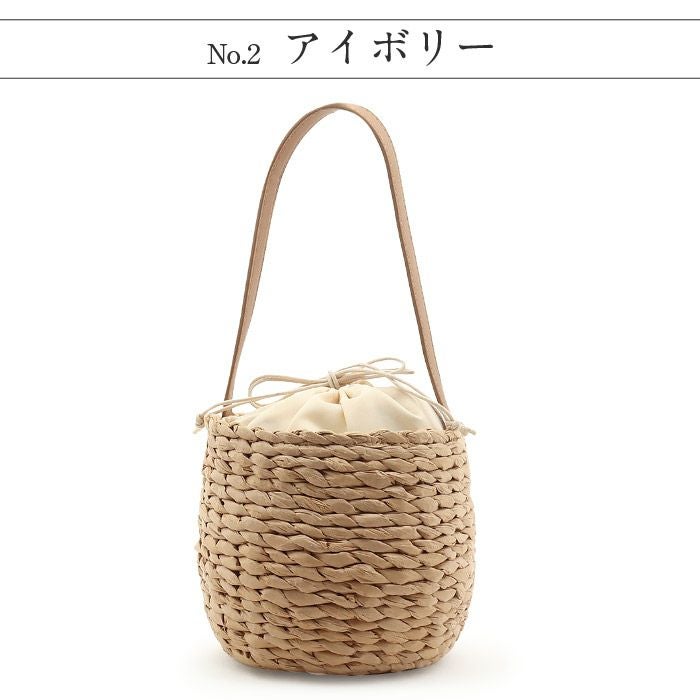 かごバッグかご巾着和紙バッグ和紙製巾着バッグ丸型レディース浴衣用ゆかた用洋服普段着用ブラウンアイボリーネイビー濃茶生成紺全3色夏祭り花火大会お出かけ夏洋装浴衣ゆかた夏着物おしゃれかわいい手提げ10代20代30代40代50代