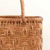 山葡萄かごバッグ山葡萄かごバッグ巾着連続桝網代編み大人ブラウンカゴバッグやまぶどう山ぶどう持ち手ハンドバッグきもの着物浴衣和装上品かご巾着籠バッグかばんレディースナチュラル素材トート蔓網代