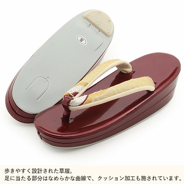 成人式や結婚式の華やかな振袖に合わせたい草履バッグセット。痛くなくて歩きやすい、初めての方にも安心の履き心地。こだわりの草履とバッグで上品な振袖コーディネートを演出。