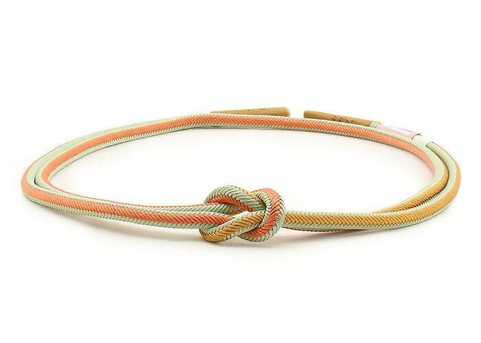 帯締め正絹重要文化財五嶋紐丸組山吹黄ピンク紫青緑ミントクリームコーラル6色展開日本製無形文化財江戸組紐普段着小紋紬おしゃれ着物色無地着物和装和服帯締帯〆組紐展覧会お稽古正絹帯締安いおしゃれ