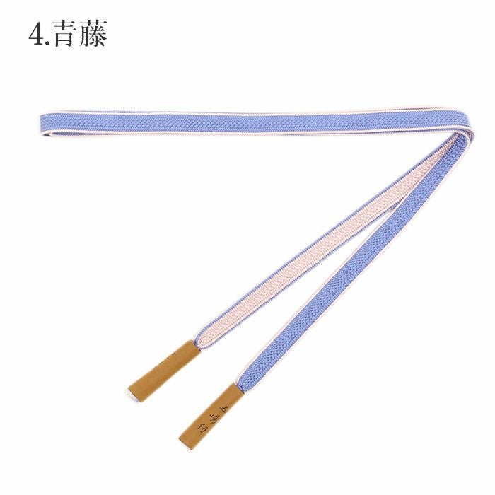 帯締め 正絹 五嶋紐 平組 ピンク 紫 青 緑 ミント 水色 白 5色展開