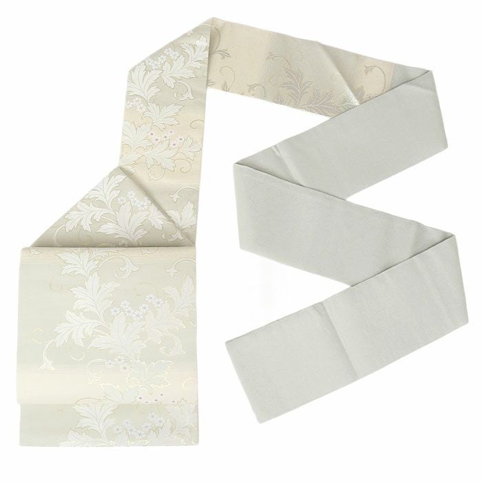 小紋紬色無地御召などのお着物にすぐ使えるお仕立て上がり九寸名古屋帯。春秋冬袷単衣の時期のお着物のお締めいただけます。