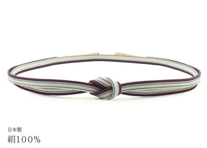 帯締め正絹五嶋紐平組青緑紫オレンジ焦げ茶黒6色展開日本製無形文化財江戸組紐小紋紬木綿着物街着きれいめカジュアル着物和装和服帯締帯〆組紐展覧会お稽古正絹帯締安いおしゃれおとなカラー