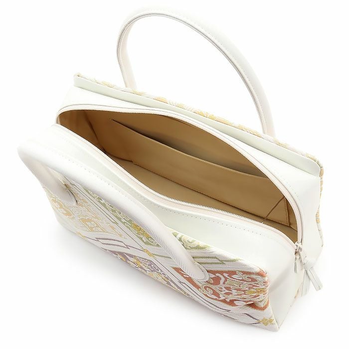 利休バッグ留袖用訪問着用白金赤紫菱花菱花紋正絹帯地日本製黒留袖色留袖訪問着礼装用フォーマル色無地付け下げ結婚式お宮参り七五三和装バッグフォーマル着物和装御茶席華道茶道キレイめカジュアル