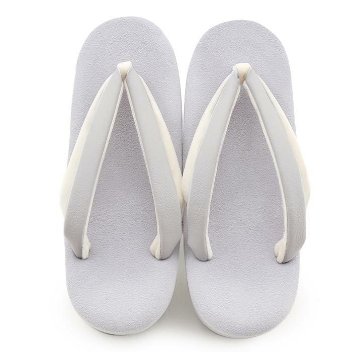 草履レディース普段用カジュアル草履フリーサイズライトグレーアイボリー薄青灰白ベロア合皮二石鼻緒2枚芯日本製幅広痛くない歩きやすい女性女性用ぞうり小紋紬色無地御召草履着物草履単品草履だけ大人かわいいフェミニン