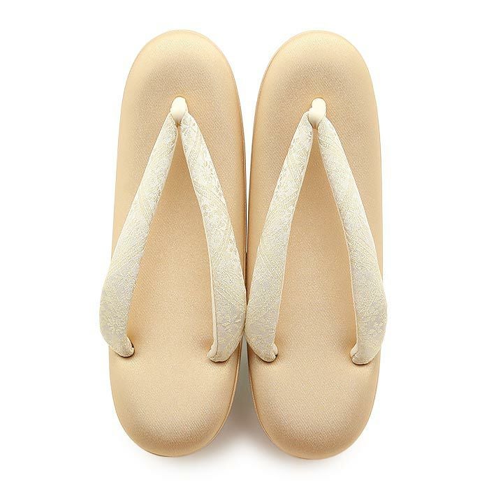 草履留袖用訪問着用レディース白梅謹製Mサイズゴールド金クリーム菱花文織生地2の3枚芯日本製痛くない歩きやすい女性黒留袖色留袖礼装用フォーマル結婚式ぞうり草履着物草履単品草履だけ