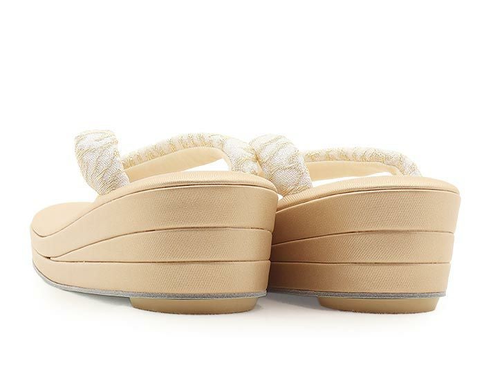 草履留袖用訪問着用レディース白梅謹製Mサイズゴールド金白ローブデコルテ調織生地2の3枚芯日本製痛くない歩きやすい女性黒留袖色留袖礼装用フォーマル結婚式ぞうり草履着物草履単品草履だけ