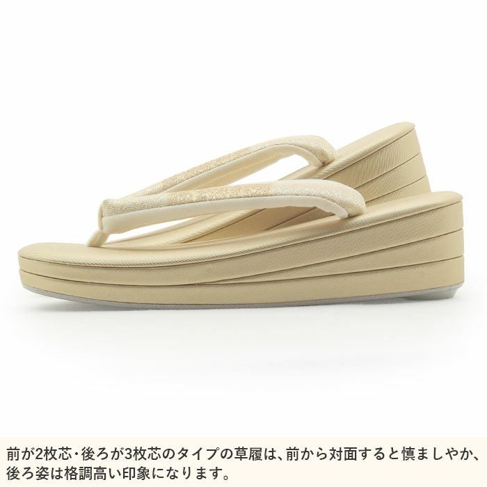 草履バッグセット 留袖用 訪問着用 草履バッグ 螺鈿細工 フリー L