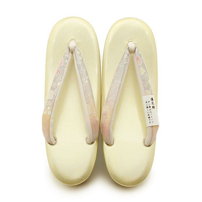 【アウトレット】草履留袖用訪問着用レディース世美庵LLサイズ花柄金たたき合皮エナメル3枚芯優花緒日本製痛くない歩きやすい女性黒留袖色留袖礼装