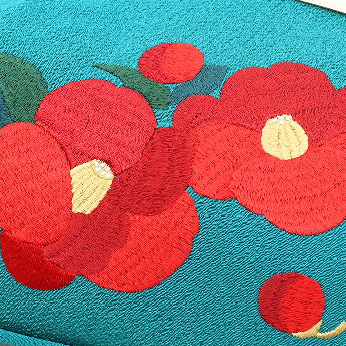 刺繍 ラインストーン 厚底 草履（黒）がま口 バッグ　成人式（振袖）卒業式（袴） pe8053.jpg