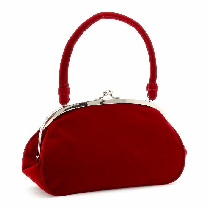 がま口バッグ成人式振袖用袴用成人用深紅赤レッド鞠毬桜刺繍起毛振袖卒業袴振り袖ママ振おしゃれはたち結婚式卒業式卒業袴おしゃれかわいいはたちがまぐちばっぐ単品