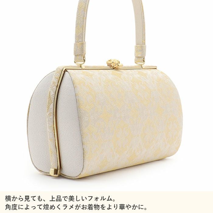 草履・バッグセット 沙織 華紋 シャンパンゴールド ピンク ミントグリーン パールトーン加工 正絹帯地 Lサイズ 25cm 日本製 留袖 訪問着 礼装 フォーマル 履物 新品 【キモノオフ野々市若松店】 草履バッグセット 留袖用 訪問着用 草履バッグ 紗織 沙織 Mサイズ