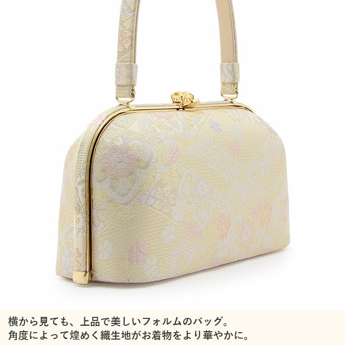 沙織　和装用バッグ 草履バッグセット 留袖用 訪問着用 草履バッグ 紗織 沙織 M ゴールド