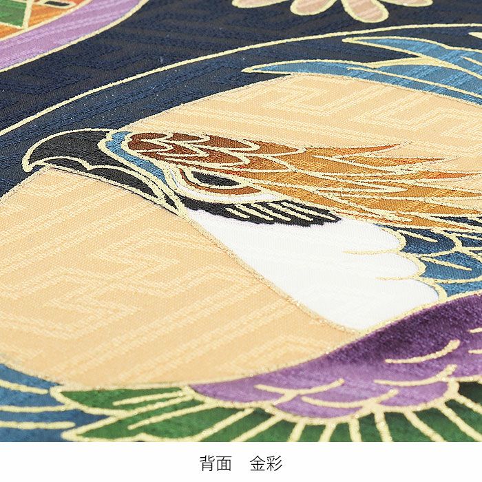 お宮参り 着物 男の子 絹100% 正絹初着 掛け着 産着 紺 兜 鷹 鼓 剣三