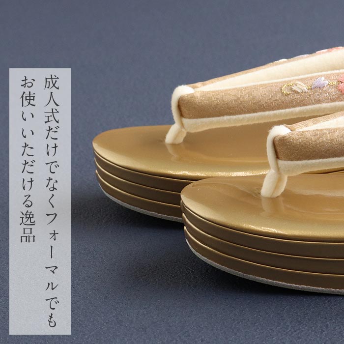 新品 刺繍鼻緒 厚底草履【桜と藤 】LLサイズ★成人式 卒業式 お祝 パーティー 楽天市場】桜と藤 刺繍草履 振袖・袴姿に。可愛い梅柄の刺繍草履 女性