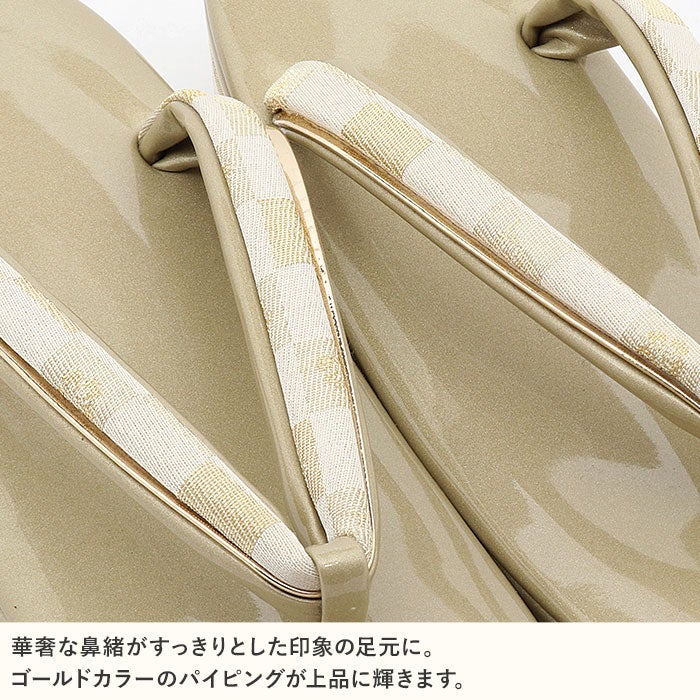 草履留袖用訪問着用レディースLサイズシルバー銀市松エナメル1の3枚芯日本製痛くない歩きやすい女性黒留袖色留袖礼装用フォーマル結婚式ぞうり草履着物草履単品草履だけ