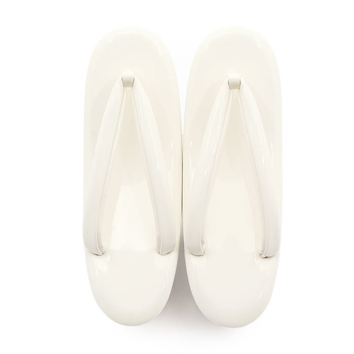 草履訪問着用振袖用レディースLサイズホワイト白エナメル1の3枚芯日本製痛くない歩きやすい女性礼装用フォーマル結婚式ぞうり草履着物草履単品草履だけ