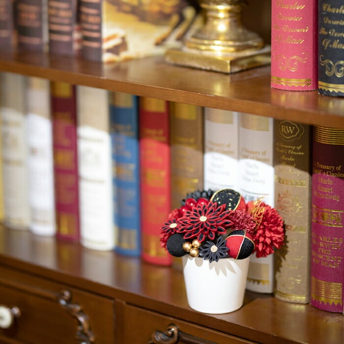 【クーポンご利用で最大10％OFF!】髪飾り成人式振袖袴花赤白黒紫金橙薄金全6色Arenca百花八重菊Uピンタイプかみかざりヘアアクセ振袖振り袖袴成人式卒業式結婚式浴衣普段礼装和装洋装和洋兼用