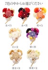 【クーポンご利用で最大10％OFF!】髪飾り成人式振袖袴花赤白黒紫金橙薄金全6色Arenca百花八重菊Uピンタイプかみかざりヘアアクセ振袖振り袖袴成人式卒業式結婚式浴衣普段礼装和装洋装和洋兼用