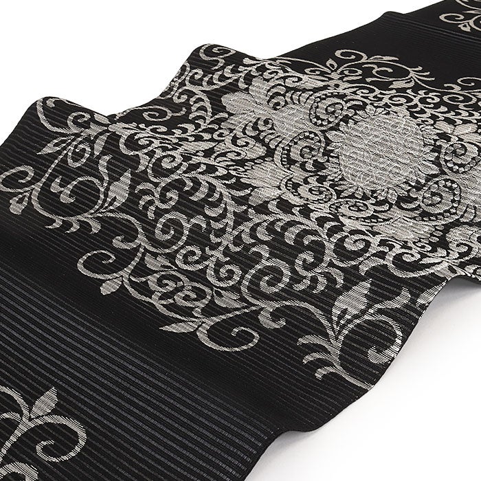 結婚式の黒留袖色留袖や訪問着に合わせたい仕立て上がり袋帯。入学式やお宮参り七五三参り等お子様の行事の礼装にも最適。フォーマルな着物を上品に装う袋帯。