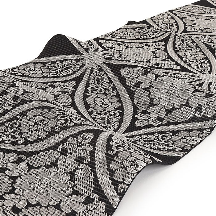 結婚式の黒留袖色留袖や訪問着に合わせたい仕立て上がり袋帯。入学式やお宮参り七五三参り等お子様の行事の礼装にも最適。フォーマルな着物を上品に装う袋帯。