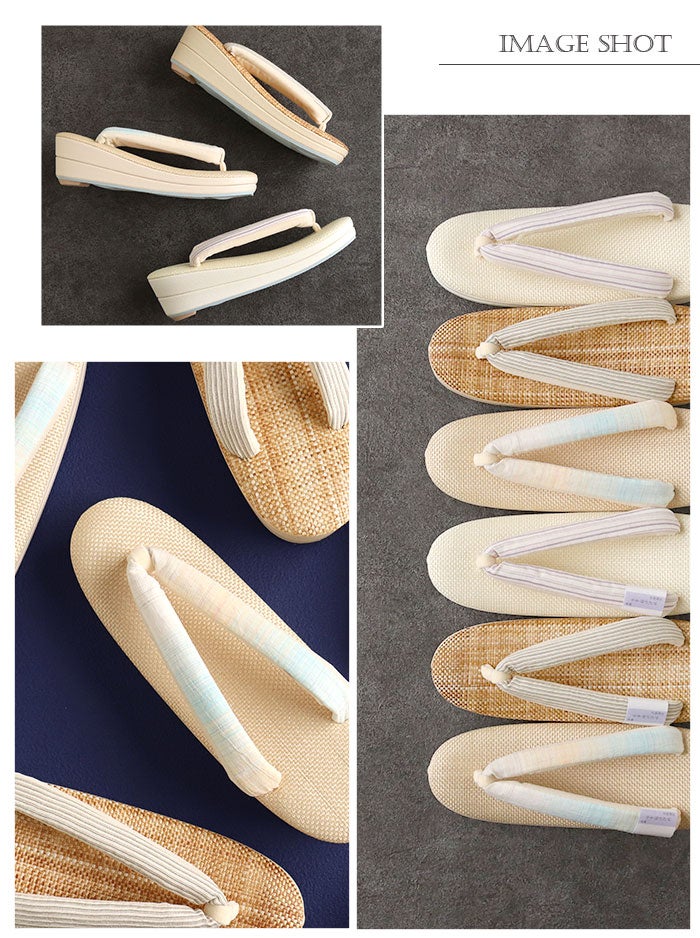 草履レディース普段用カジュアル草履夏夏ぞうり夏用彩小径Lサイズ茶ブラウンベージュ白アイボリー3色展開小千谷ちぢみ本麻鼻緒2枚芯刺繍日本製コルク芯涼しげ痛くない歩きやすい女性女性用ぞうり小紋紬色無地御召草履着物草履単品草履だけ