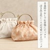 がま口バッグ袴用ゆかた用バッグ単品洋服街着用レース生地2色展開シェルホワイトアンティークピンク白ピンクフラワーレースレース卒業袴浴衣普段着手提げ鞄おしゃれ着乃嘉ショルダーチェーン肩掛け2wayハンドバッグ