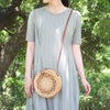 浴衣バッグ斜め掛け丸型かごバッグカゴバッグ洋服ゆかた兼用浴衣で持つバッグ浴衣で持つカバン浴衣でも使える着物レディース単品春夏ナチュラルカラー選べる4タイプラタン天然素材ベトナム製軽いショルダー斜めかけ丸形レトロモダンおしゃれ