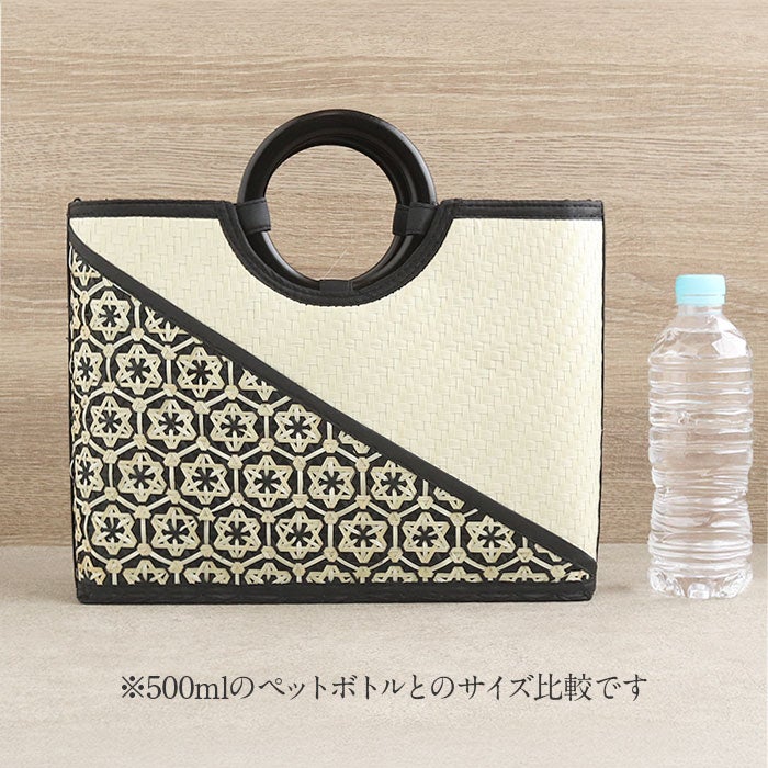 浴衣バッグ斜め掛けトートかごバッグカゴバッグ洋服ゆかた兼用浴衣で持つバッグ浴衣で持つカバン浴衣でも使える着物レディース単品春夏黒ベージュ竹天然素材ベトナム製軽い2WAYファスナー付きショルダー斜めかけA4大きめ通勤通学おしゃれ