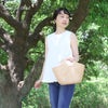 浴衣バッグトートかごバッグカゴバッグ大きめ2WAY浴衣着物洋服兼用浴衣で持つバッグ浴衣でも使えるレディース単品春夏ナチュラル巾着付きキステオリジナルヒヤシンス天然素材ベトナム製軽量おしゃれ手提げ籠バッグカジュアル和装普段使い大人