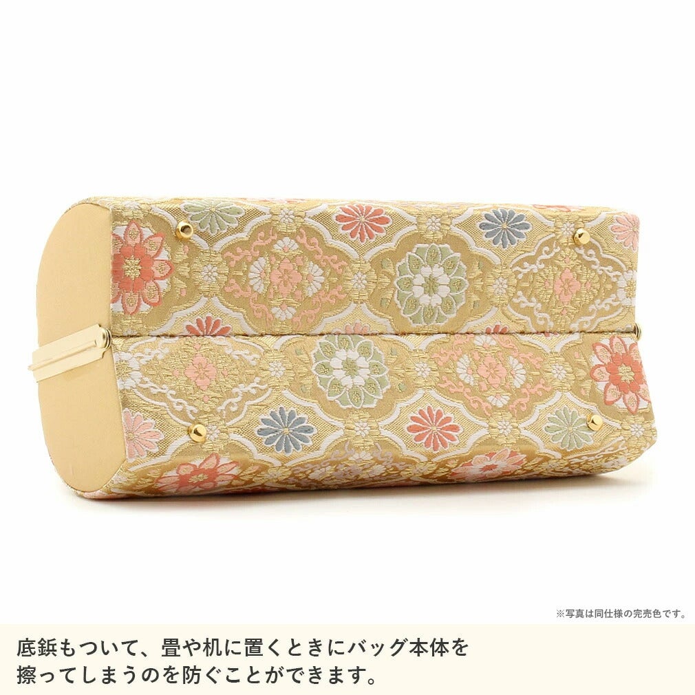 草履バッグセット 留袖用 訪問着用 礼装 M L 日本製 花菱 シルバー 銀