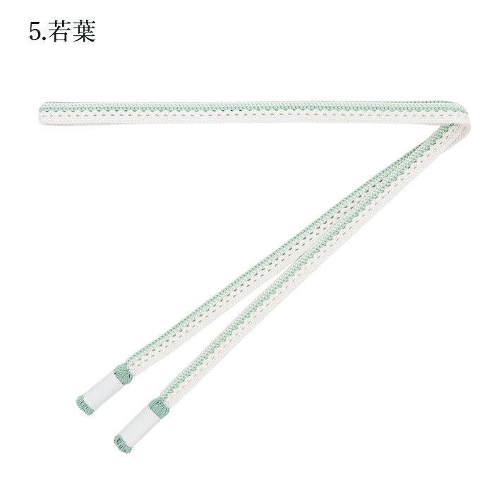 帯締めkissteオリジナルカジュアル普段用夏用全6色紫薄茶金ピンク緑レース組み銀散らし日本製メール便対応可上品カジュアル紬小紋色無地夏着物翠嵐工房キステオリジナル和色大人カラーきちんと感涼しげ可愛い