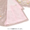 お宮参り着物女の子絹100%正絹初着掛け着産着モダン薄茶金橙桃鞠熨斗桜吉祥紋友禅京友禅経済産業大臣指定伝統的工芸品金駒刺繍金彩新品日本製販売購入きもの祝い着のしめ初着祝着一つ身服装赤ちゃんベビー贈答プレゼント御祝いms6