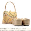 【10%OFFクーポン】草履バッグセット留袖訪問着Mサイズゴールド七宝に唐花キステオリジナル浅草匠日本製草履バックセット草履バック草履バッグ草履バッグセット礼装着物結婚式