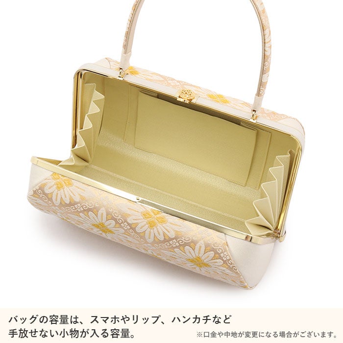 草履バッグセット留袖用訪問着用草履バッグ浅草匠MサイズLサイズ2サイズ金銀ゴールドシルバー花菱西陣織帯地日本製痛くない黒留袖色留袖礼装用フォーマル結婚式ぞうり草履草履バック草履バックセット着物