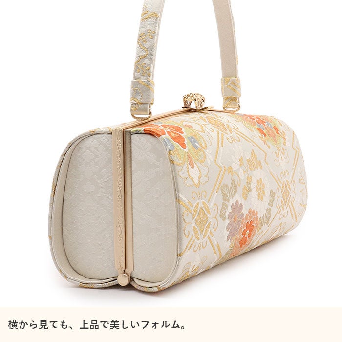 草履バッグセット留袖用訪問着用振袖用草履バッグ浅草匠MサイズLサイズ金銀ゴールドシルバー2サイズ2カラー松皮菱西陣織帯地日本製痛くない黒留袖色留袖振袖卒業袴礼装用フォーマル結婚式ぞうり草履草履バック草履バックセット着物