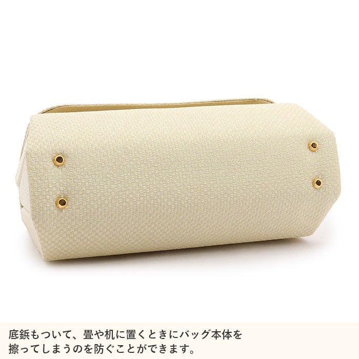 草履バッグセット留袖用訪問着用草履バッグ華三彩MサイズLサイズ金銀ゴールドシルバー市松格子織生地2色展開かぶせ2枚芯日本製優花緒痛くない黒留袖色留袖礼装用フォーマル結婚式ぞうり草履草履バック着物